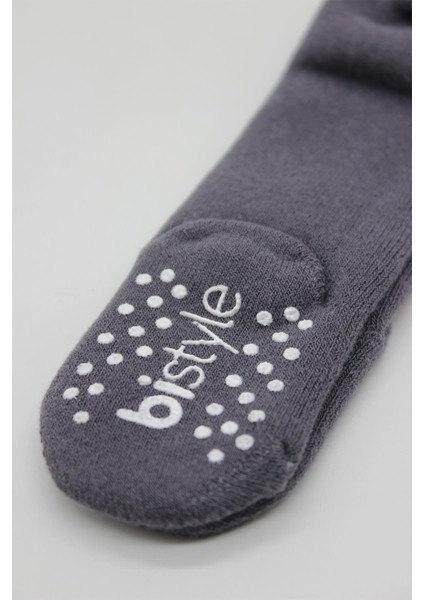 Bistyle Tekli Kaymaz Mix Havlu Külotlu Çorap 50501 Antrasit modelleri