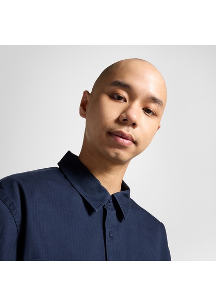 Classic Erkek Cepli Lacivert Gömlek fırsatları