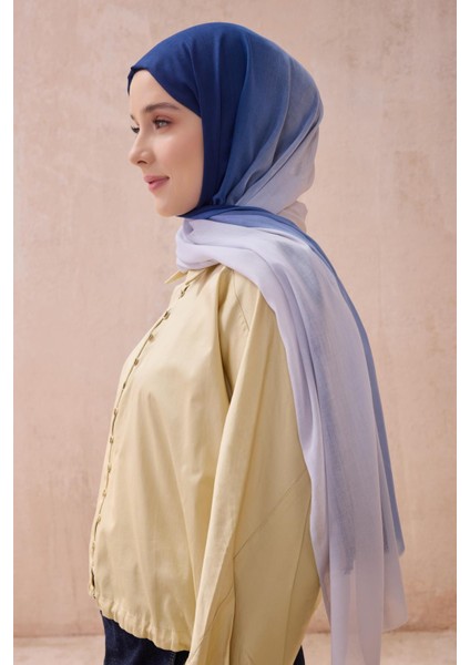 Fresh Degrade Desen Şal 1013 Lacivert Degrade Desen 49877