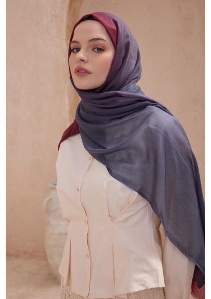 Fresh Degrade Desen Şal 1005 Mor Degrade Desen 49887