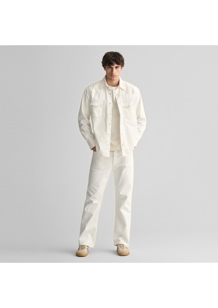 Erkek Bej Relaxed Fit Klasik Yaka Gömlek fiyatları