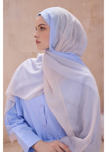 Fresh Degrade Desen Şal 1009 Açık Mavi Degrade Desen 49882