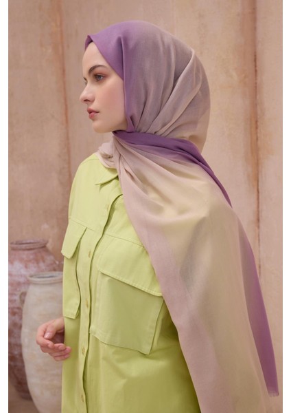 Fresh Degrade Desen Şal 1023 Mor Degrade Desen 49870