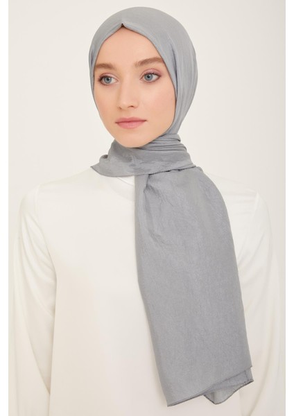 Fresh Berlin Şal 81 Koyu Gri Tek Renk 49955