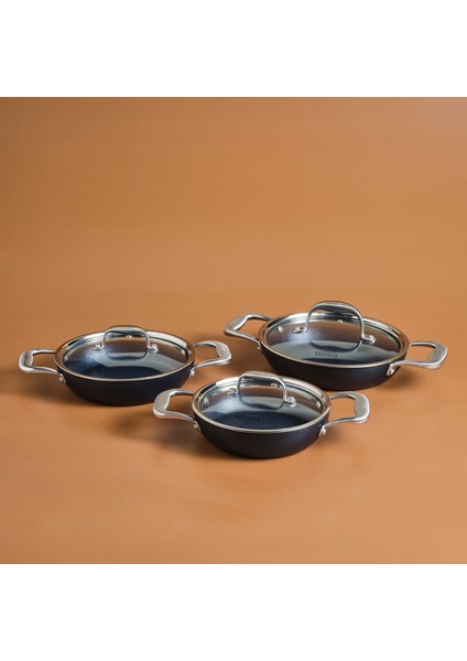 BioDiamond Pro İndüksiyon Tabanlı 6 Parça Sahan Set