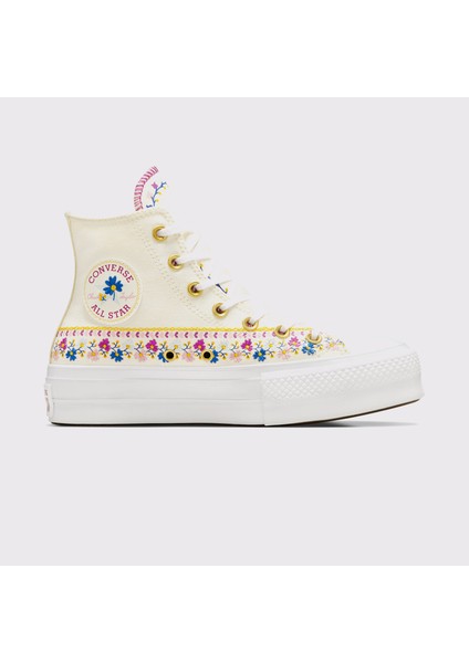 Chuck Taylor All Star Lift Kadın Krem Platform Sneaker