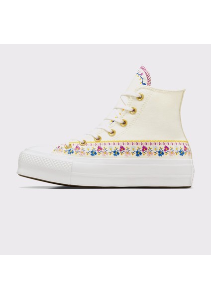 Chuck Taylor All Star Lift Kadın Krem Platform Sneaker modelleri