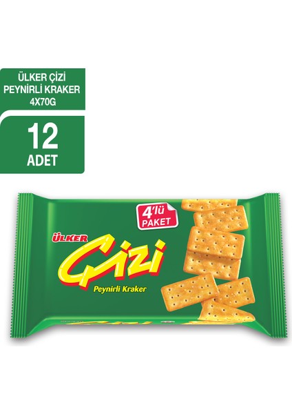 Çizi Kraker 4x70 gr x 12 Adet