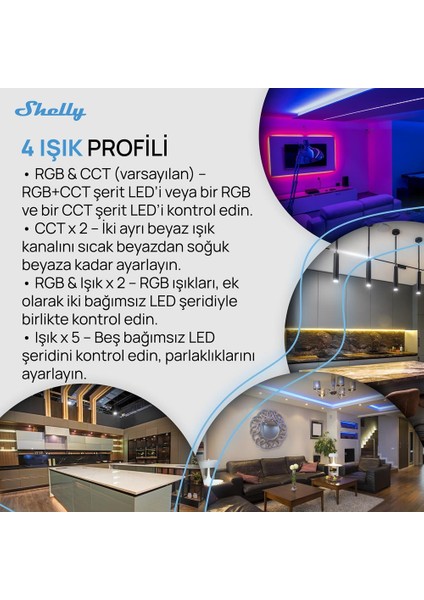 Pro RGBWW PM Akıllı LED Renk ve Parlaklık Kontrol Rölesi indirimleri