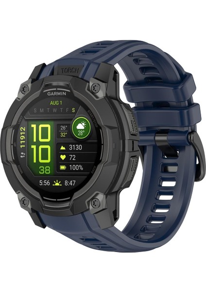 Garmin Instinct 3 Amoled / Solar 50 mm Için Silikon Kayış (Yurt Dışından)