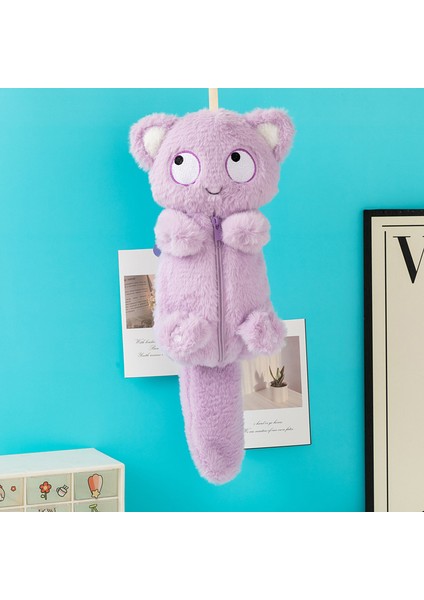 Öğrenci Kalem Çantası Sevimli Büyük Göz Kedi Kozmetik Düzenleyici (Yurt Dışından)