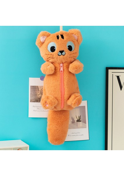 Öğrenci Kalem Çantası Sevimli Büyük Göz Kedi Kozmetik Düzenleyici (Yurt Dışından)