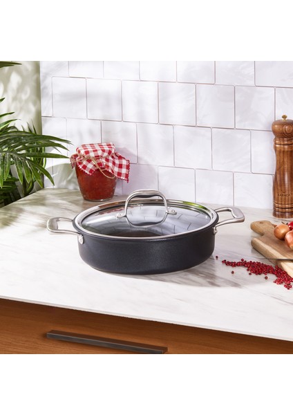 BioDiamond Pro İndüksiyon Tabanlı Karnıyarık Tencere 26 cm 3,7 Lt fiyatları