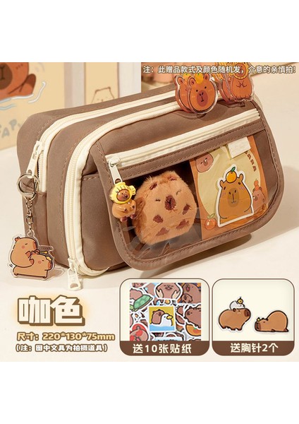 Kapi Bara Kalem Kutusu Büyük Kapasiteli Kalem Kutusu Çok Fonksiyonlu Kırtasiye Kutusu Dokuz Katmanlı Kalem Kutusu (Yurt Dışından)