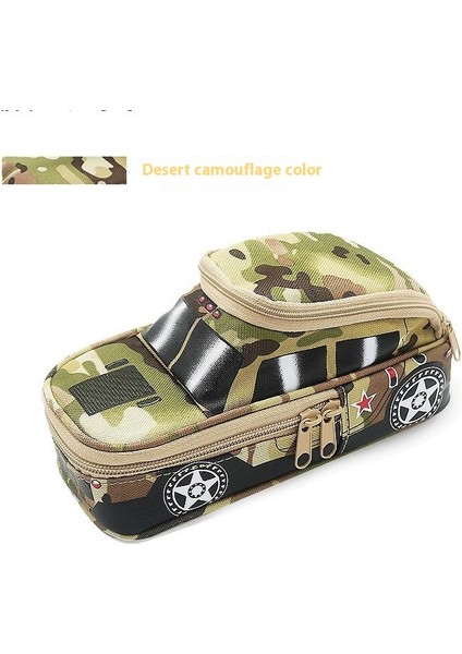 Kalem Kutusu Kamuflaj Öğrenci Saklama Kırtasiye Çantası (Yurt Dışından)