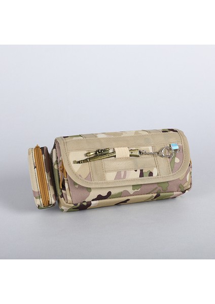 Kamuflaj Kırtasiye Çantası Büyük Kapasiteli Kalem Çantası (Yurt Dışından)