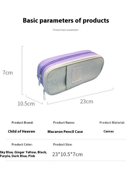 Iki Renkli Kalem Kılıfı Öğrenci Büyük Kapasiteli Kalem Kutusu (Yurt Dışından) fiyatları