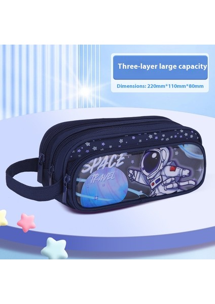 Büyük Kapasiteli Öğrenci Kırtasiye Çantası Kırtasiye Kutusu (Yurt Dışından)