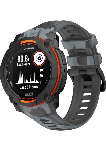 Garmin Instinct 3 Amoled / Solar 45 mm Için Silikon Kayış (Yurt Dışından)