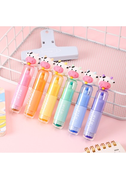 Fosforlu Kalem Karikatür Şekli Öğrenci Doodle Çizim Kalemi (Yurt Dışından)
