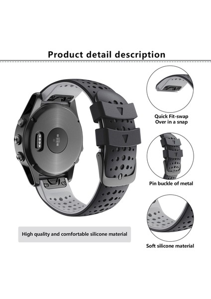 Silikon Saat Kayışı Garmin Quickfit 26MM Için (Yurt Dışından) indirimleri