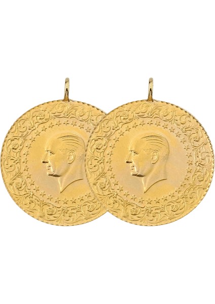 2 Adet Eski Tarihli Çeyrek Altın