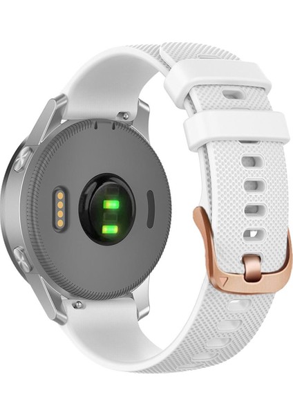 Garmin 20MM Için Ste Tokalı Silikon Saat Kayışı (Yurt Dışından)