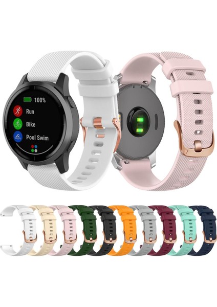 Garmin 20MM Için Ste Tokalı Silikon Saat Kayışı (Yurt Dışından) modelleri
