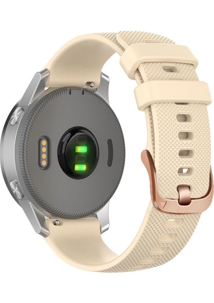 Garmin 20MM Için Ste Tokalı Silikon Saat Kayışı (Yurt Dışından)