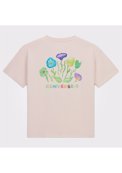 Oversized Fit Kadın Baskılı Pembe T-Shirt fiyatları