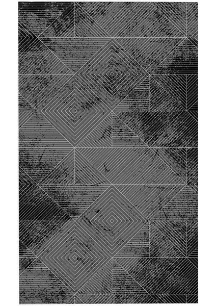 Dijital Kaymaz Yıkanabilir Modern Salon Halısı Mutfak Halısı Koridor Halısı Oval Halı Yolluk 1185 Antrasit fırsatları