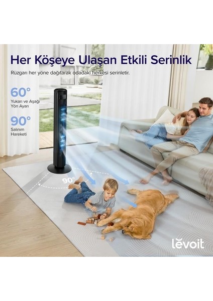 TempSense 42 DC Tower Fan Kule Tipi Vantilatör indirimleri