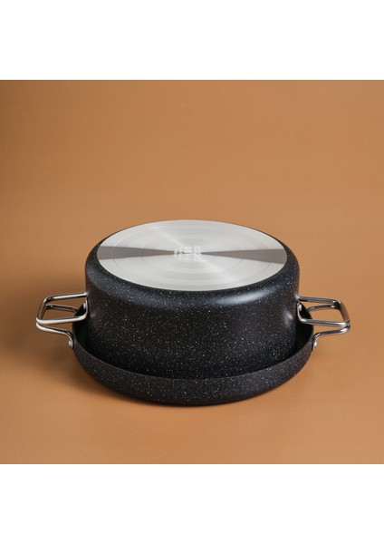 Mutfaksever BioGranit 26 cm Derin Sarma Tencere – Dayanıklı Granit Kaplama, Ergonomik Sap ve Kolay Temizlik