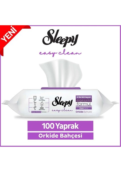 Nessiworld Sleepy Yüzey Temizlik Havlusu 100 Adet Orkide