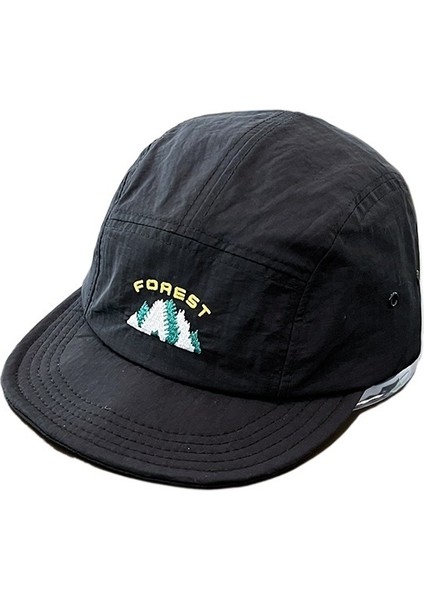 Kadınlar Için Çabuk Kuruyan Kısa Siperlikli Beyzbol Şapkası Sokak Yumuşak Siperlikli Beş Parçalı Tepe Güneş Şapkası Açık Hava Ördek Gagalı Şapka (Yurt Dışından)