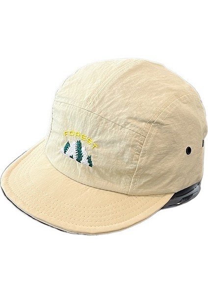 Kadınlar Için Çabuk Kuruyan Kısa Siperlikli Beyzbol Şapkası Sokak Yumuşak Siperlikli Beş Parçalı Tepe Güneş Şapkası Açık Hava Ördek Gagalı Şapka (Yurt Dışından)