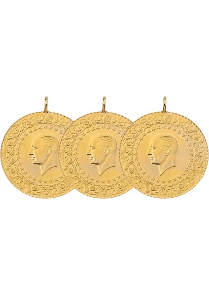 3 Adet Eski Tarihli Çeyrek Altın