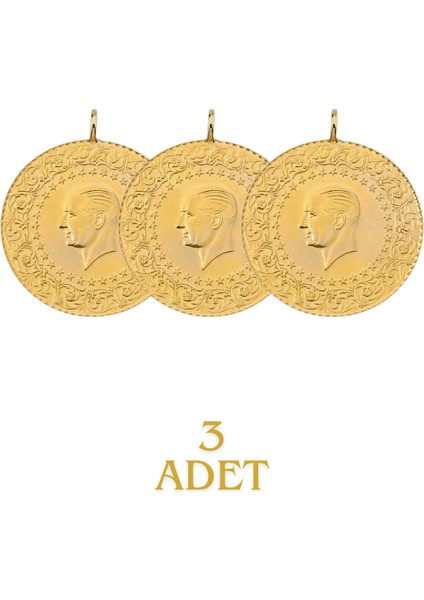 3 Adet Eski Tarihli Çeyrek Altın fiyatları