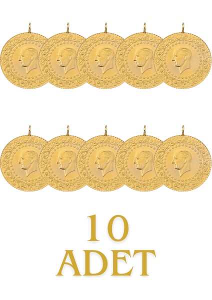 10 Adet Eski Tarihli Çeyrek Altın fiyatları