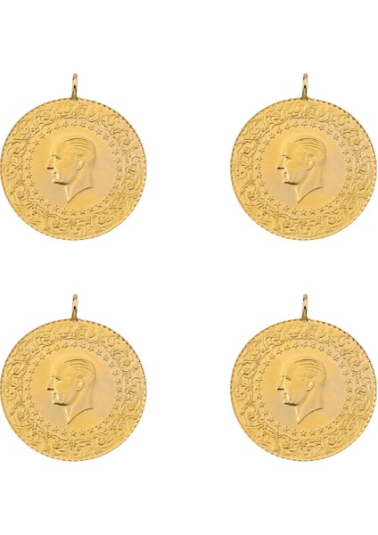 4 Adet Eski Tarihli Çeyrek Altın