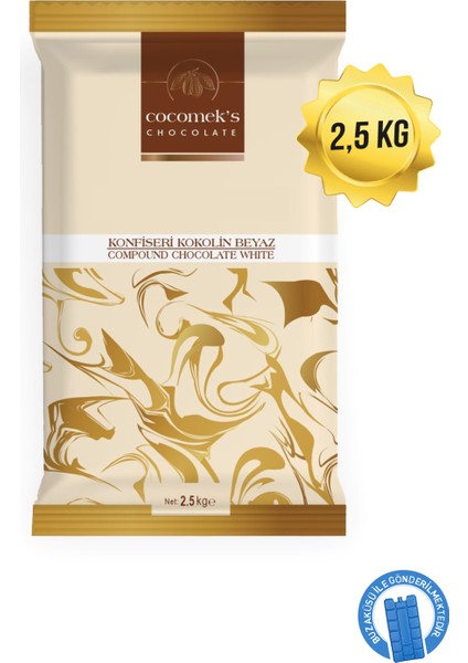 Beyaz Konfiseri Çikolata 2.5 kg