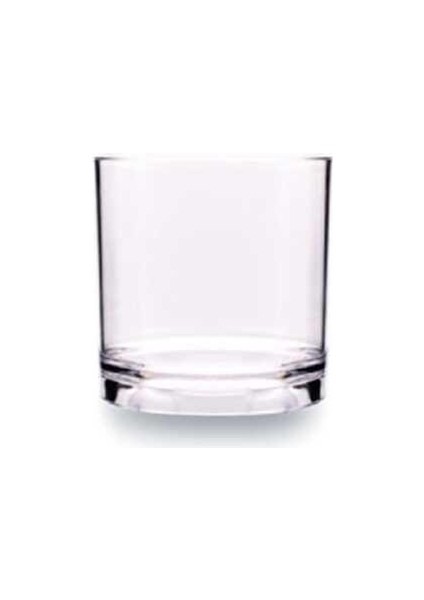 Plastik Viski Bardağı Şeffaf 250 cc - 4 Adet