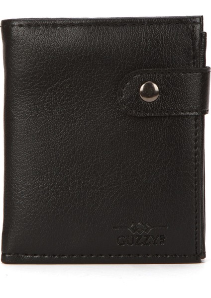 Erkek Deri Bozuk Para Hazneli Kartlık Cüzdan (10X12CM) newpolo179 – Siyah modelleri