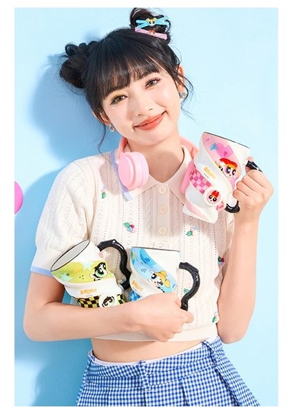 Powerpuff Girls Lisanslı Spiral Seramik Bardak 440ML (Blossom) fırsatları