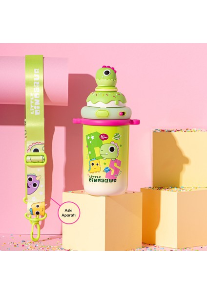 Baby Dinosaur Termos Yeşil 450 ml fiyatları