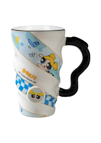 Powerpuff Girls Lisanslı Spiral Seramik Bardak 440ML (Bubbles) fiyatları