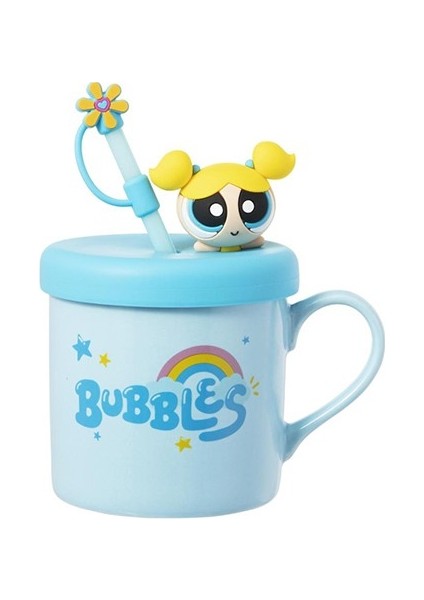 Powerpuff Girls Lisanslı Süslemeli ve Pipetli Seramik Kupa fiyatları