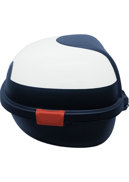 XT11-W 28 Litre Motosiklet Arka Çanta Beyaz Parlak Su Geçirmez ABS Top Case Çift Kilitleme Üniversal fiyatları