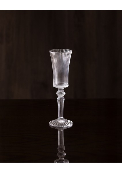 Paris 4'lü Şampanya Kadehi Seti - 210 ml - Şeffaf