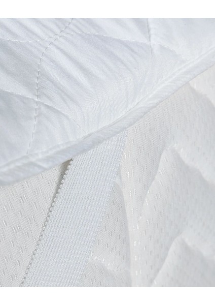 Eleta Kapitoneli Tek Kişilik Yatak Alezi - Beyaz fiyatları